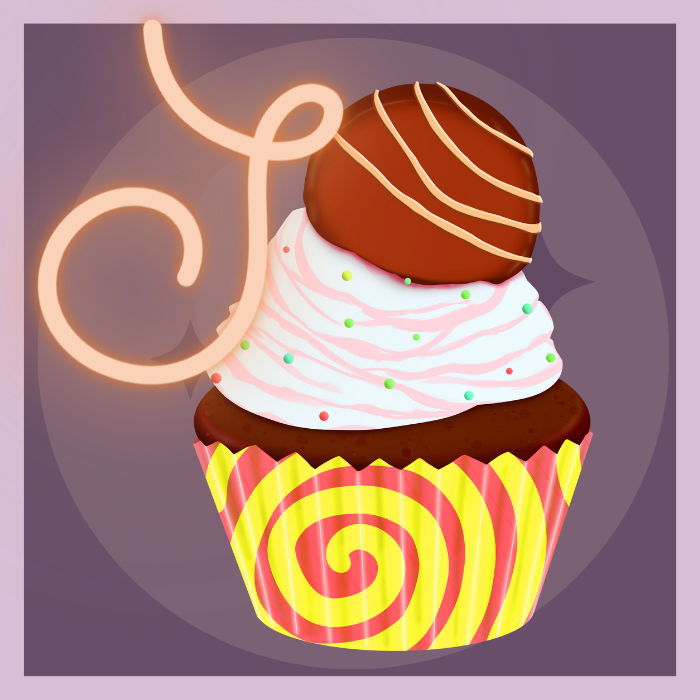 SweetTooth Icon of a Cupcake with the letter S